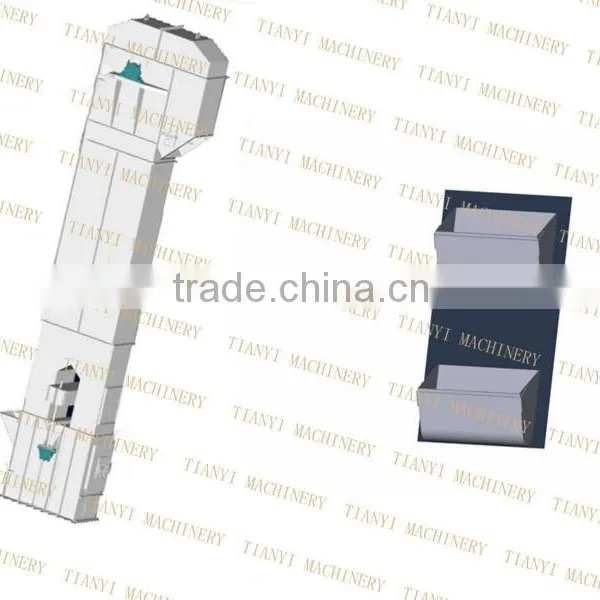 China Professional Large Capacity High-strength Rubber Belt Bucket Elevator photo-3