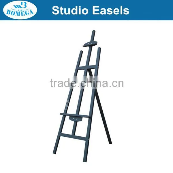 in Stock 1.45m Brown Pine Wood Painting Display Easel Wholesale photo-3