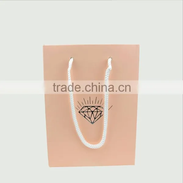 Wholesale Shopping Bags of Various Sizes, Pink Coated Paper Bag photo-4