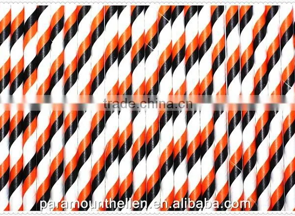 Drinking Paper Straws With Christmas Candy Cane Design For Christmas Party Favors photo-2