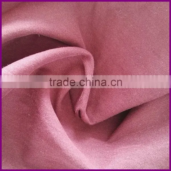 Stock Fabric Cotton Coat Fabric Wine Color 130gsm photo-3