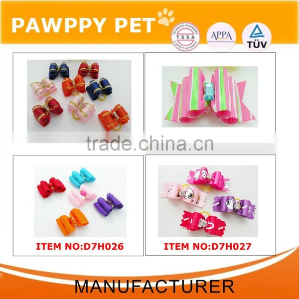 Polka Dot Printed Layer Bows for Cats With Stones photo-6