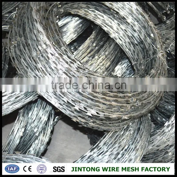 Concertina Blade Razor Barbed Wire Price per Coil for Sale photo-2