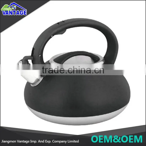 Stainless Steel Multi Color Flat Bottom Tea Kettle, Whistling Tea Kettle for Home photo-2