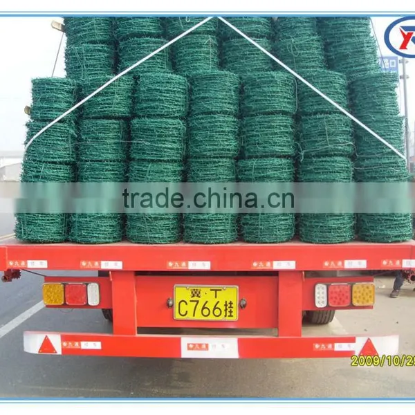 China High Quality Cheap Pricepvc Coated Barbed Wire Plastic Coated Iron Wire photo-2