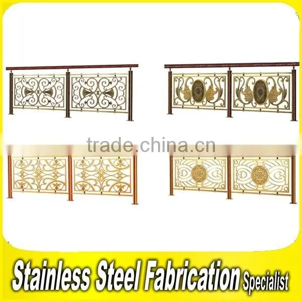 Floor Mounted Carving Decorative Aluminum Railing Prices photo-5