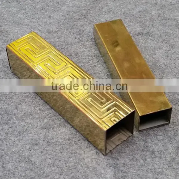 304 Mirror Gold Colored Stainless Steel Pipe and Tube photo-3