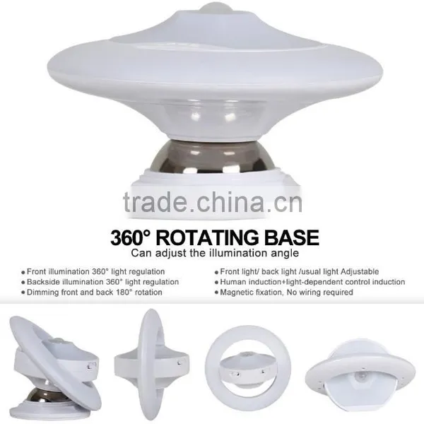 Cool Creative Rotating UFO Night Light, USB LED Motion Sensor Decorative Room Floor Night photo-4