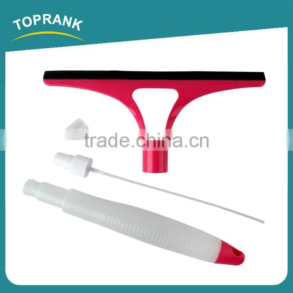 Toprank New Design Window Cleaning Squeegee Car Glass Wiper Plastic Squeegee With Water Spray photo-3