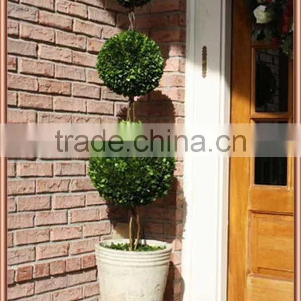 Preserved Boxwood Triple Balls Tree Topiary photo-2
