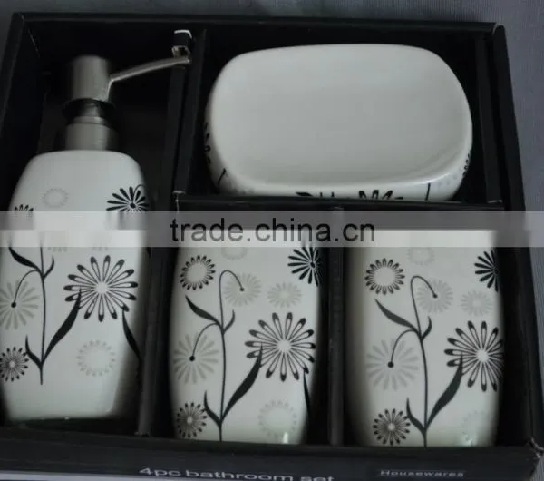 Ceramic Elegant Bathroom Accessories Bath Set photo-5