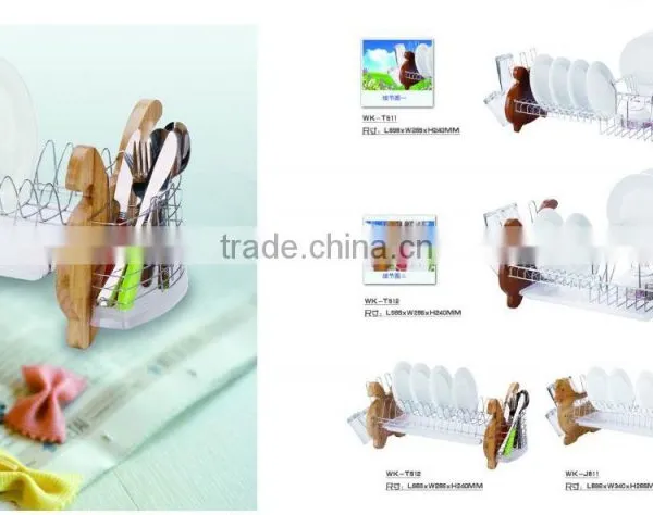 "9" Drainer Plate Tray Storage Metal Wire Kitchen Dish Drainer Tray photo-3