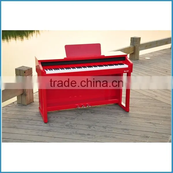 Glossy Red Color Pure Piano Tone 88 Key Hammer Action Keyboard Electric Piano photo-2