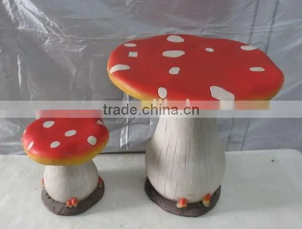 Beautiful Mushroom Shape Fiberglass Garden Chair photo-3