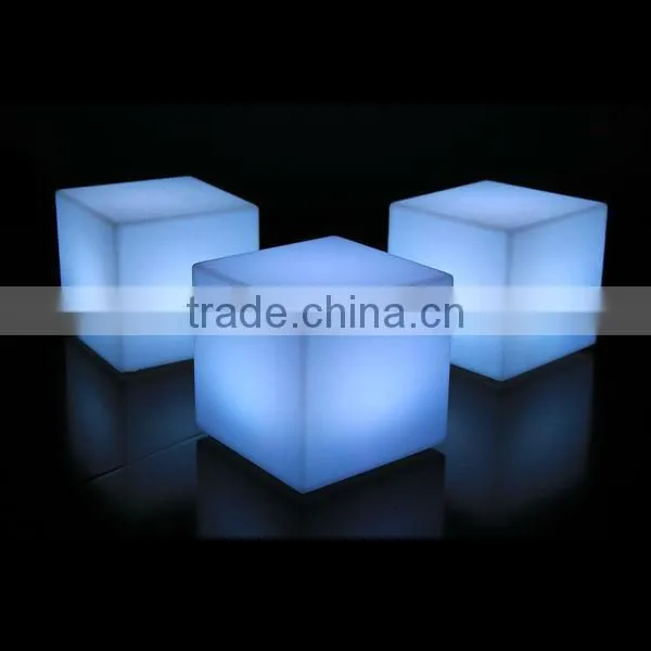 PE Plastic Indoor Furniture Folorful Led Sitting Cube photo-6