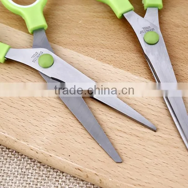 Newest Fashional Colorful Ball Pat Shape Stainless Steel Blade Rubber and Plastic Scissors photo-4