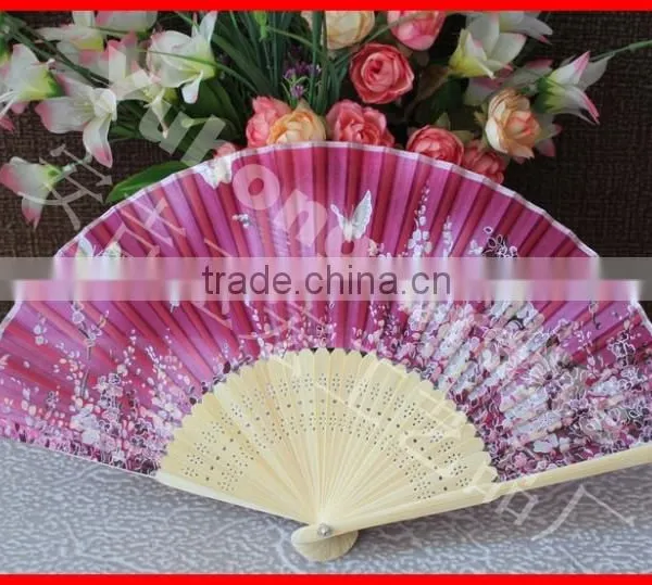 Beautiful Japanese Silk Foldable Fan photo-2