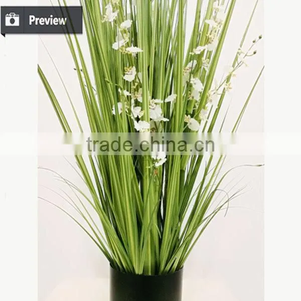 110 / 140 / 170cm Artificial Grass Potted Onion Grass With Orchid Flowers for Indoor Decoration Pots Plant photo-3