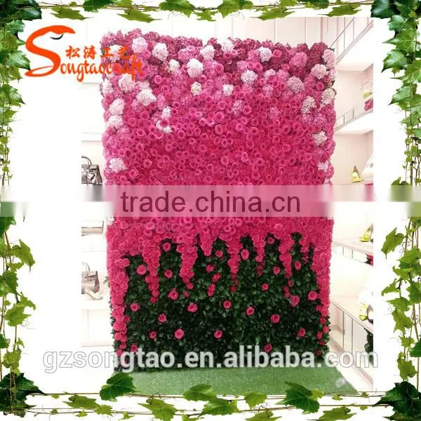 Songtao Supplier Party Decorative Artificial Flowers Wall New Design Customized Wedding Artificial Flower Wall photo-4