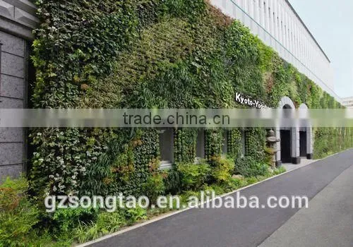 Songtao Natural Looking Green Artificial Vertical Green Grass Wall photo-4