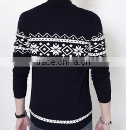 Men Sweater Pullover- V-neck Sweater Factory in Dongguan photo-2