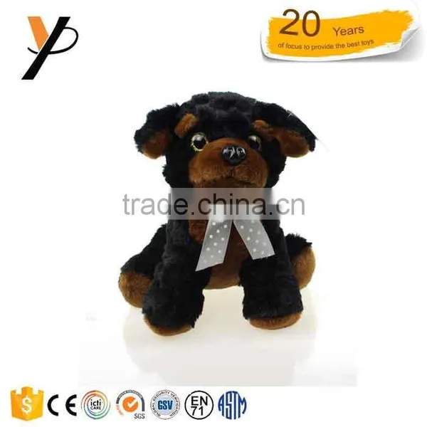 Wholesale Brown White Black Dog Plush Toys Dog Toys With Scarf photo-2