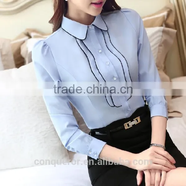 Business Women Made to Measure Fine Cotton Shirt photo-4