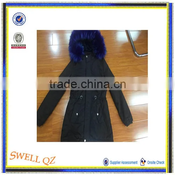 Women Winter Warm Long Coat Cotton Jacket With Fur Hood Stocklots photo-4