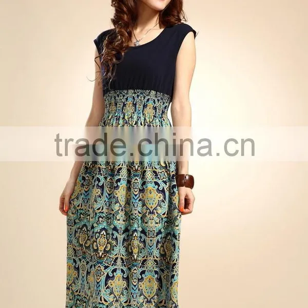 Fashion Women's Girls Summer Boho Long Maxi Evening Party Dress Beach Dress photo-2