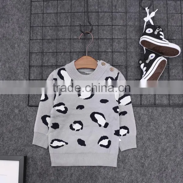 S16707A Wholesale Latest Cotton Knitting Children Kid Sweater for Girls photo-3