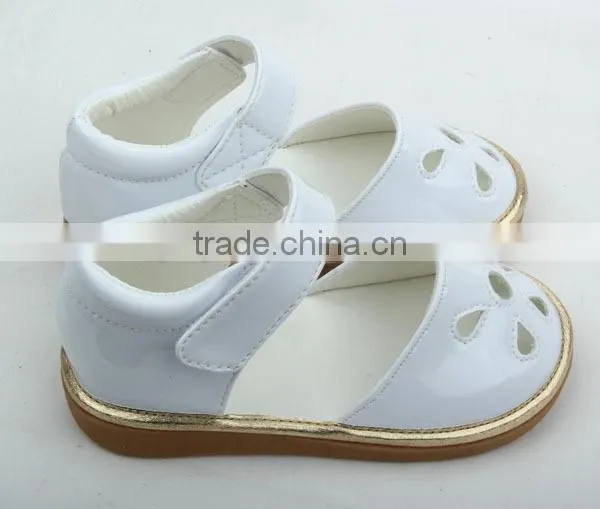 Hot Selling Skidproof Petal Squeaky Toddler Music Notes Shoes photo-6