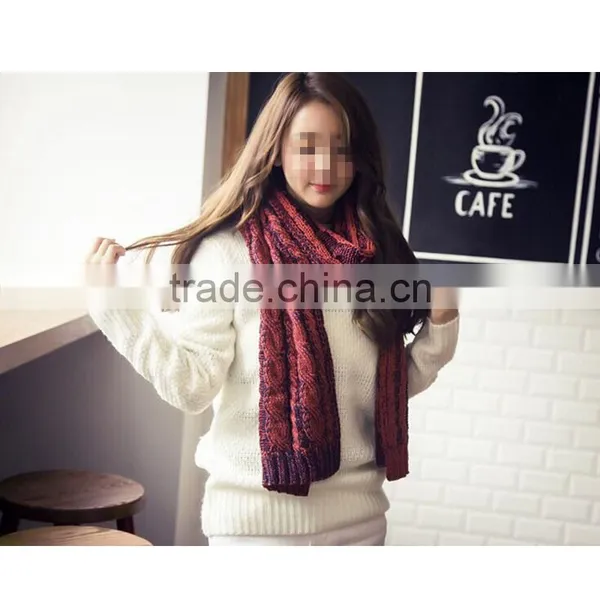 New Style Autumn and Winter Beautiful Men and Women Acrylic Couple Scarfs Korean Style Knitting Scarf photo-6