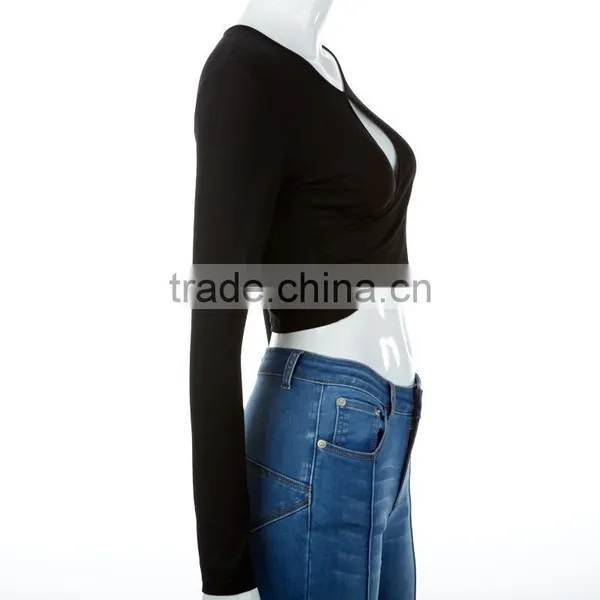 In the Spring of 2017 Women's Sexy New Cotton Heart-shaped Milk ms Long Sleeve T-shirt photo-3