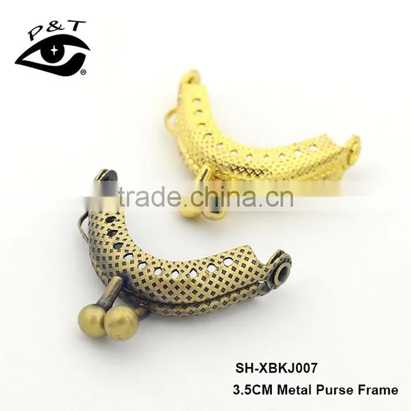 Fashion Leather,metal Purse Frame,clutch Purse Frame 3.5CM photo-2