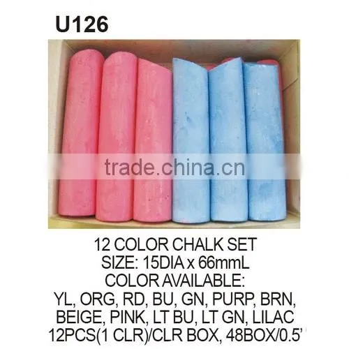 12PCS( ASST 6 COLOR) COLOR CHALK SET photo-2