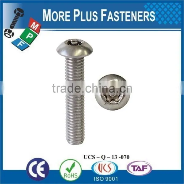 Made in Taiwan Button Head Torx Tamper Cap Screw photo-3