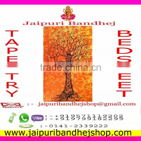 Jaipuri Mandala Cotton Fabric Tapestry photo-5