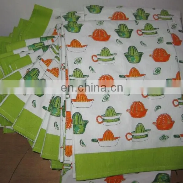 Vintage Wine Promotion Printing Stripes Cotton Tea Towel for Wholesale photo-4