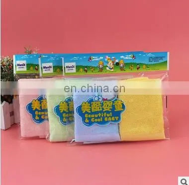 2piece/lot High Quality Bamboo Fiber Fabric Children Baby Square Towel Saliva Towel Face Sweat Towel Bathroom photo-2