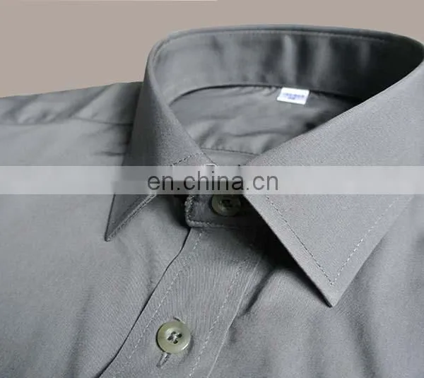 100% Cotton Classical Grey Men Dress Shirt in GuangDong photo-3