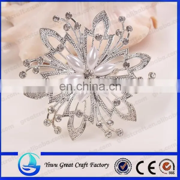 Fashion Jewelry, Fashion and Lovely Crystal Brooch Big Flower Brooch