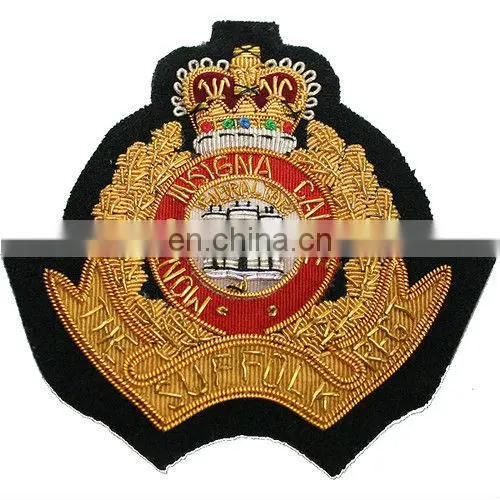 Military Ceremonial Uniform Embroidered Accessories, Badges, Patches, Crest