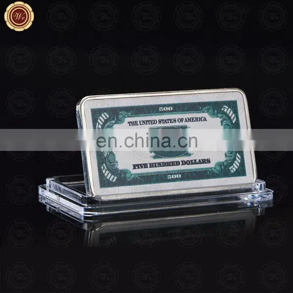 WR Souvenir 999 Sliver Plated Bar Metal Craft Gift As Magnificent USA Bar Gold Metal Coin photo-2