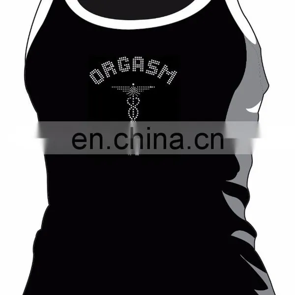 Hot Sale ORGASM DONOR Letters Fashion Heat Transfers Strass Motif photo-2