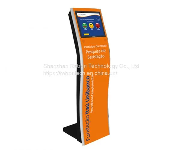Super Slim Hot Sales 19 Inch Lobby Standing Alone Interactive Information Touch Screen Kiosk