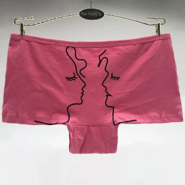 Yun Meng Ni Sexy Underwear Latest Panty Designs For Women Breathable Cotton Women's Boyshorts photo-5