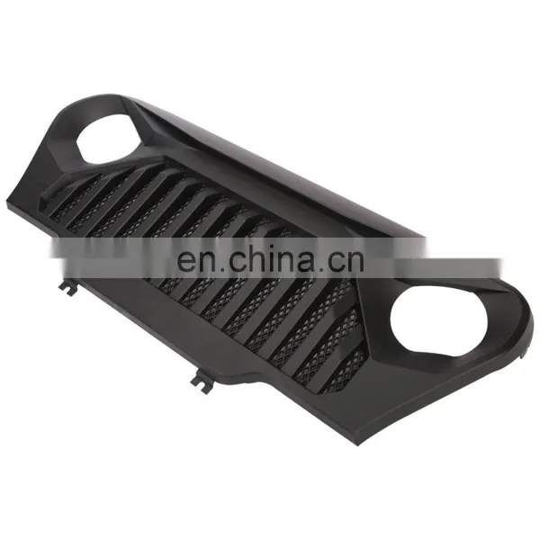 J282 Lantsun Matte Black Front Gladiator Grille Vader Grill w/ Mesh Inserts for 1997-2006 J Eep Wrangler TJ photo-4