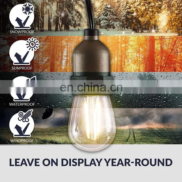 33ft 48ft Great Christmas Light Fight Decorative S14 Led Garden Lighting Waterproof photo-5