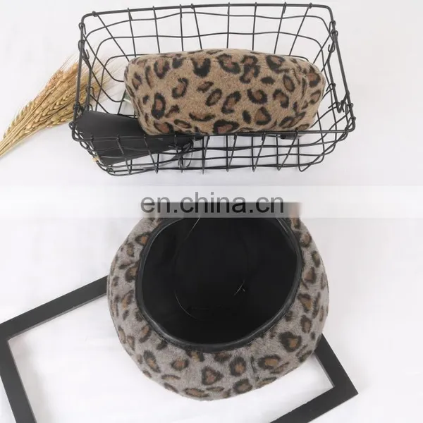 Autumn Winter Children Leopard Beret Hats Fashion All-match Baby Boys Girls Pumpkin Hats Kids photo-3