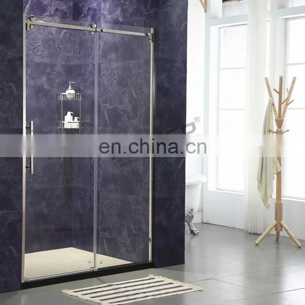 Stainless Steel Sliding Open Style Frameless Shower Enclosure photo-3